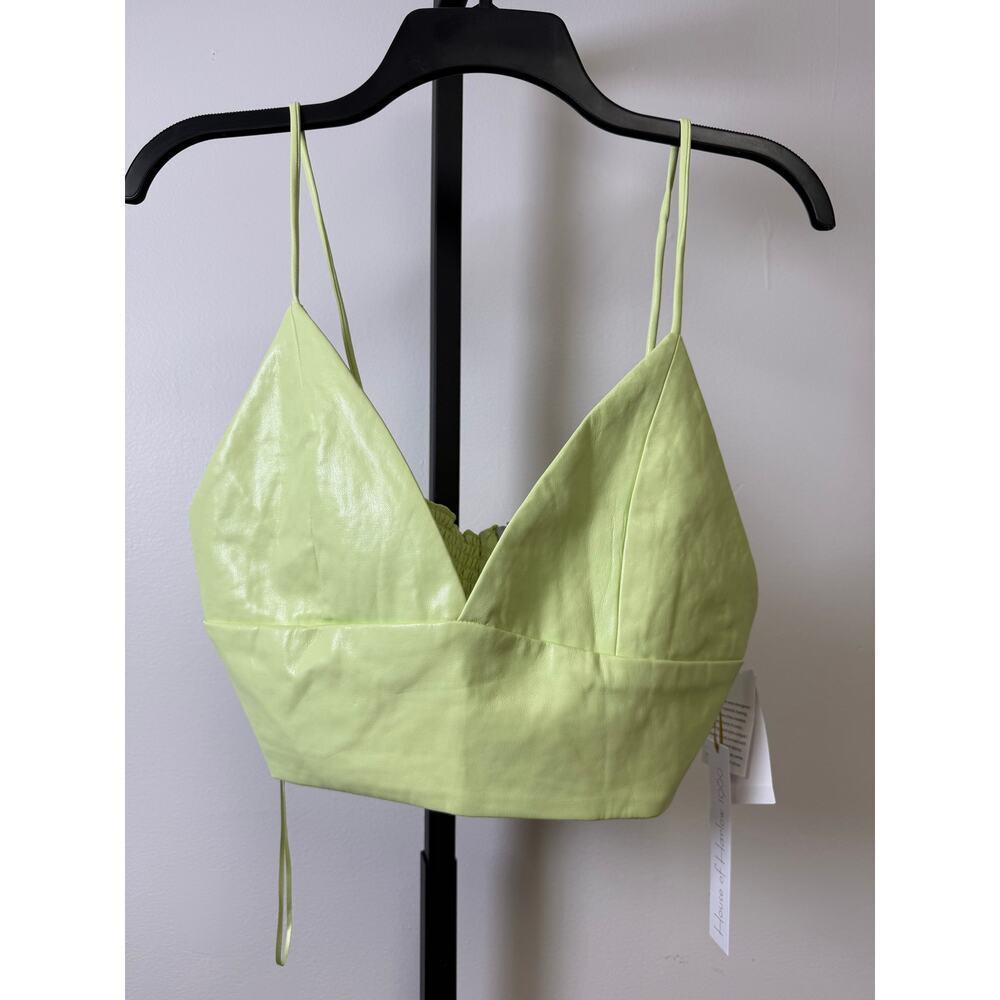 House of Harlow Vegan Leather Set – Top & Shorts - Picture 2 of 9